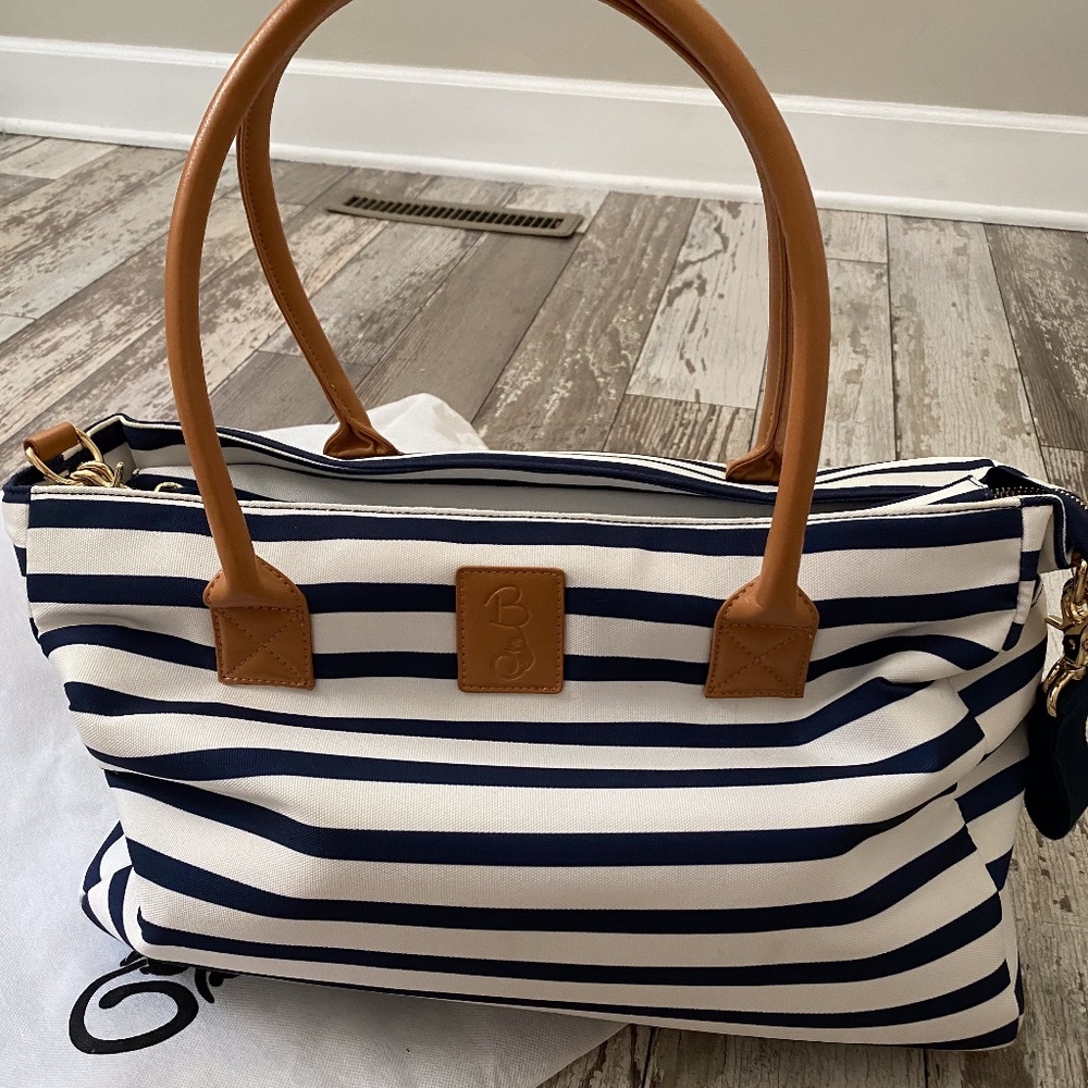 Bambalino Navy Stripe Baby Bag